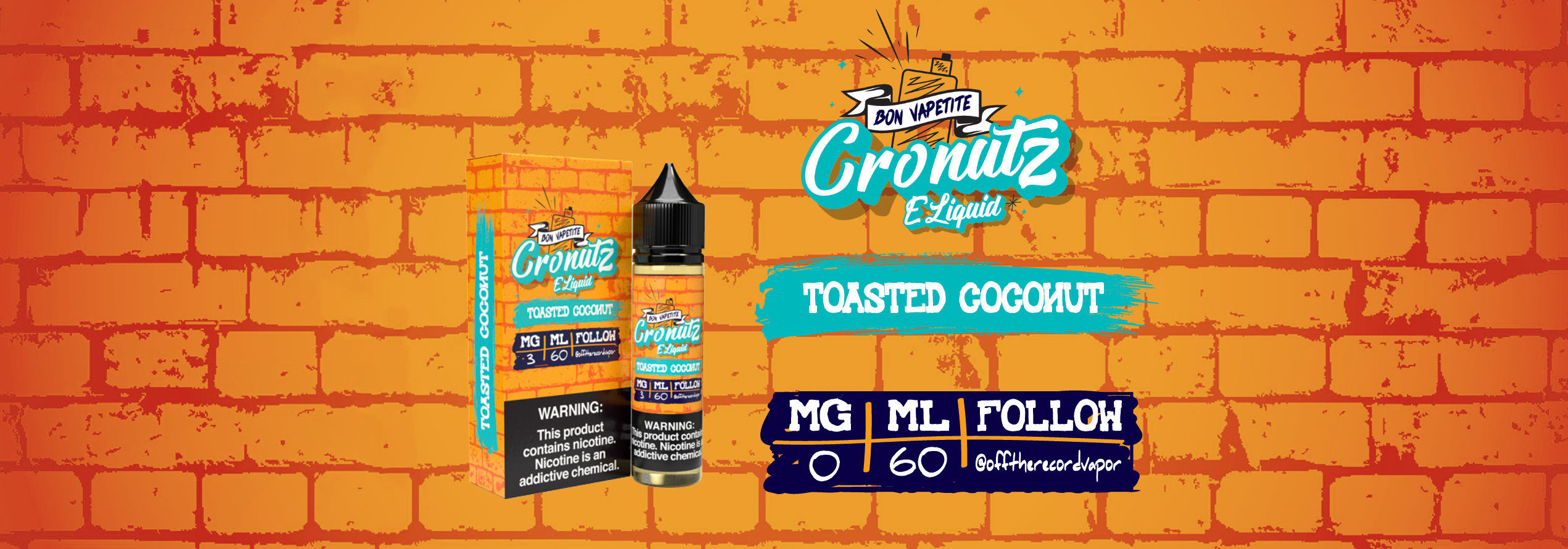 Cronuts E-Liquid | Toasted Coconut