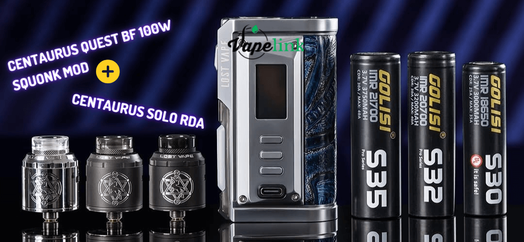 Lost Vape Centaurus BF Squonk Mod & Solo RDA