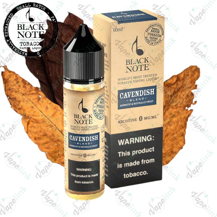 Black Note - Cavendish (Aromatic & Naturally Sweet) 60ml