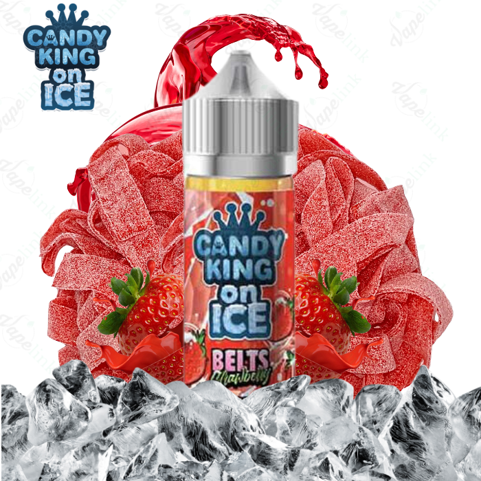 Candy King | ICE | Strawberry Belts 100ml