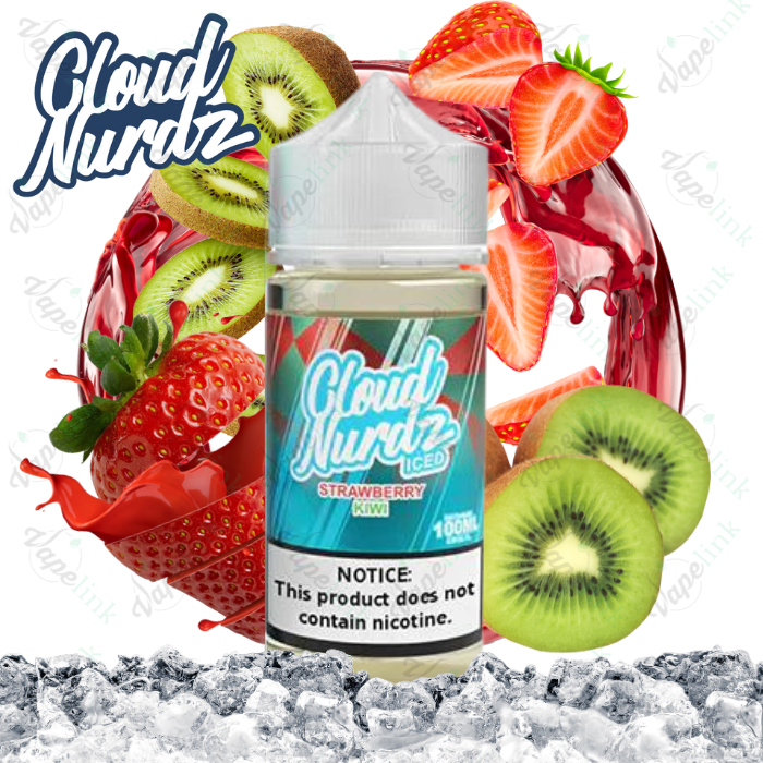 Cloud Nurdz | ICED | Strawberry Kiwi ICED 100ml
