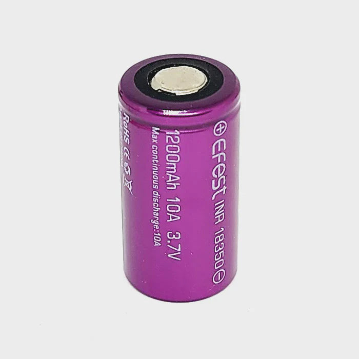 Efest 18350 10A 1200mAH Flat Top Rechargeable Li-lion Battery (1pc/pack)
