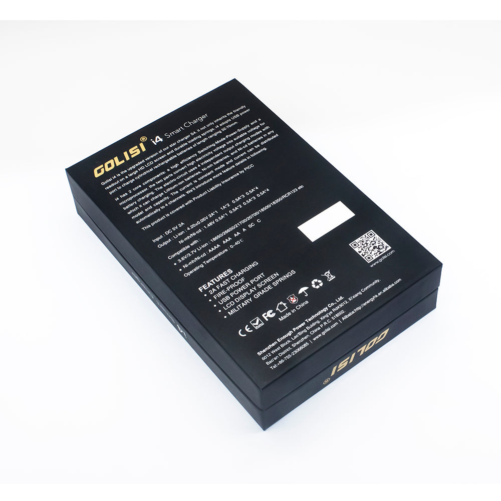 Golisi I4 Smart USB Charger with LCD Screen (4 Bay)