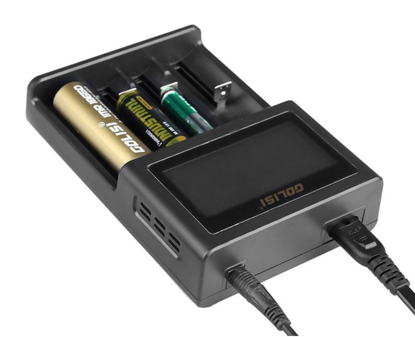 Golisi S4 Smart Charger with LCD Screen (4 Bay)