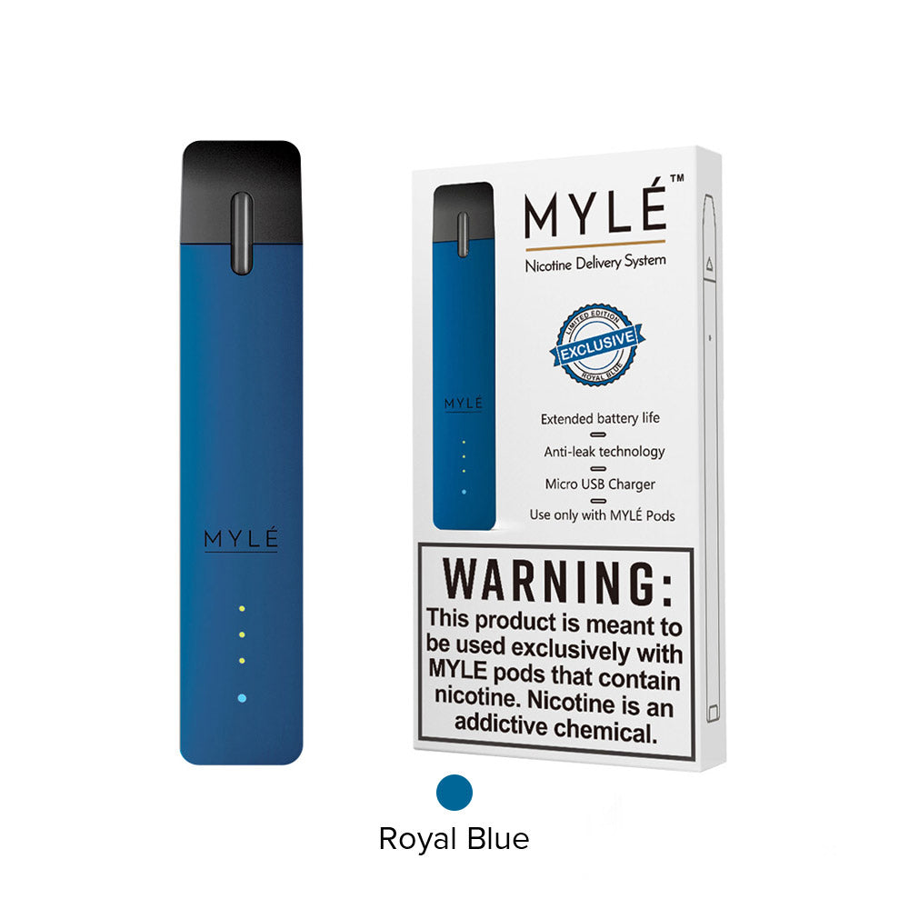 Myle All in One Pod Starter Kit 240mAh + Bonus 4 pack Empty Refillable cartdridges