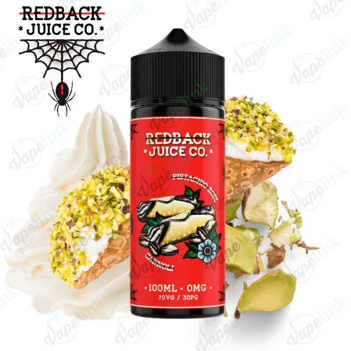 Redback Juice Co. | DESSERTS | Pistachio Rose Cannoli 100ml