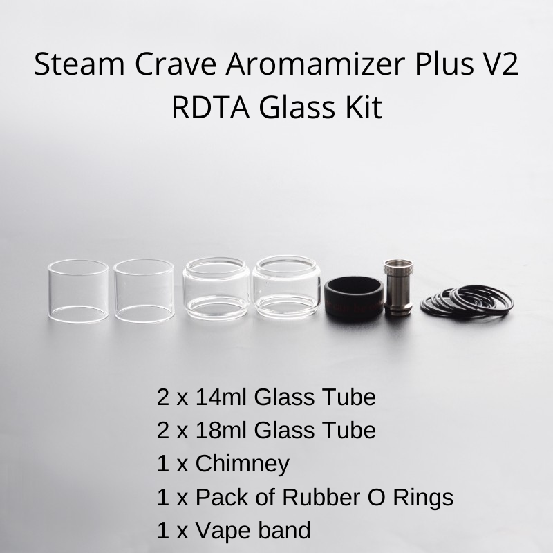 Steam Crave Aromamizer Plus V2 RDTA Glass Kit Options