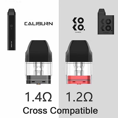Uwell Caliburn or koko 2ml Replacement Pod Cartridge 4 pack
