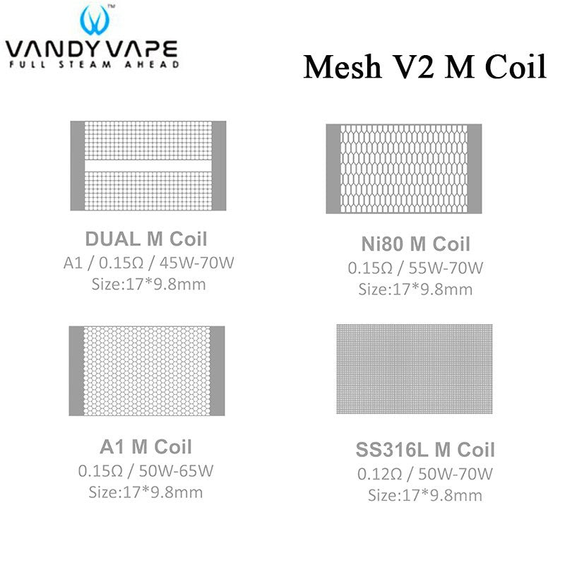 Vandy Vape Mesh RDA Coils